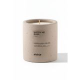 Amber Kokulu Mum 220 gr Dikey Form Silindir Şekil Dekoratif Taş Tozu ve Soya İçerikli