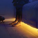 Amber LED 12V Yüksek Parlaklık 4040 Şerit LED Tak Çalıştır Hazır Set, 2.5 Metre Amber, Kumandalı Aç-Kapa Dimmer ve Adaptör Dahil, Gizli Aydınlatma, Mutfak, Tezgah, Dolap İçi ve Ayna İçin - 2,5 m