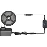 Amber LED 12V Yüksek Parlaklık 4040 Şerit LED Tak Çalıştır Hazır Set, 3 Metre Günışığı, Dokunmatik Aç-Kapa Dim edilebilir Anahtar ve Adaptör Dahil, Gizli Aydınlatma, Mutfak, Tezgah, Dolap İçi ve Ayna İçin - 2,5 m - Gün Işığı
