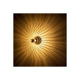 Amber LED Eskitme Metal Aplik Duvar Lambası E27 Uyumlu 60x16x60 cm Yatak Odası ve Oturma Odası, Bej-701