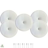 Amber LED Hareket Sensörlü Ledli Gece Lambası Şarj Edilebilir, Taşınabilir 4000k Günışığı (5 Adet)