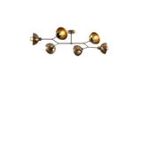 Amber LED Metal Gövdeli 6'lı Plafönyer Modern Tasarım Mutfak ve Salon, Beyaz-1107