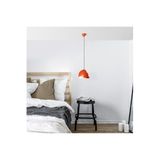Amber LED Metal Gövdeli Tekli Sarkıt Avize Turuncu Beyaz Mutfak ve Salon için E27 Uyumlu, Çok Renkli-ORANGE