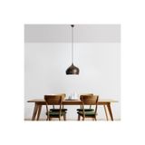Amber LED Metal Gövdeli Tekli Sarkıt Patine Mutfak ve Salon için E27 Uyumlu, Metal-RETRO
