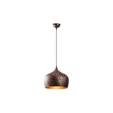 Amber LED Minimal Metal Gövdeli Tekli Sarkıt Patine, Salon ve Yatak Odası için E27 Uyumlu Aydınlatma, Beyaz-3761