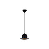 Amber LED Minimal Metal Gövdeli Tekli Sarkıt Siyah Mutfak ve Salon Aydınlatması E27 Uyumlu, Siyah-332