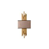 Amber LED Minimal Parlak Gold Abajur Başlıklı Aydınlatma Oturma Odası ve Yatak Odası için E14 Uyumlu, Altın-15112