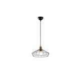 Amber LED Minimal Tel Tekli Sarkıt Pütürlü Siyah E27 Uyumlu Aydınlatma, Siyah-2255