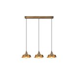 Amber LED Modern Metal Gövdeli 3'lü Sarkıt Avize Mutfak ve Salon için E27 Uyumlu, Siyah-2 EFESIVAMA-189VINTAGE