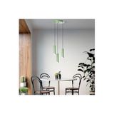 Amber LED Modern Metal Gövdeli 3'lü Tepsi Sarkıt Aydınlatma Yatak Odası ve Oturma Odası için, Çok Renkli-MINTGREEN
