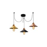Amber LED Modern Metal Gövdeli 3'lü Tepsi Sarkıt Mutfak ve Salon için E27 Uyumlu, Çok Renkli-554