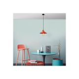 Amber LED Modern Metal Gövdeli Tekli Sarkıt Avize Kırmızı Mutfak ve Salon için E27 Uyumlu, Kırmızı-006