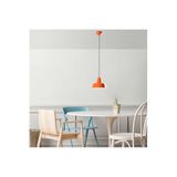 Amber LED Modern Metal Gövdeli Tekli Sarkıt Aydınlatma Mutfak ve Salon için E27 Uyumlu, Siyah-1