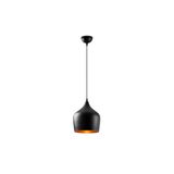 Amber LED Modern Metal Gövdeli Tekli Sarkıt Aydınlatma Yatak Odası ve Oturma Odası için, Siyah-2702