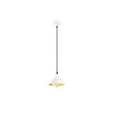 Amber LED Modern Metal Gövdeli Tekli Sarkıt Beyaz Aydınlatma Mutfak ve Salon için E27 Uyumlu, Beyaz-1
