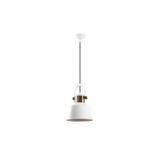 Amber LED Modern Metal Gövdeli Tekli Sarkıt Beyaz Aydınlatma Mutfak ve Salon için E27 Uyumlu, Beyaz-2582
