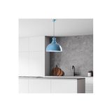 Amber LED Modern Metal Gövdeli Tekli Sarkıt Mavi Yatak Odası ve Oturma Odası için E27 Uyumlu, Mavi-LIGHTBLUE KURE-40-228