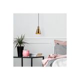 Amber LED Modern Metal Gövdeli Tekli Sarkıt Pütürlü Siyah Aydınlatma, Siyah-6361