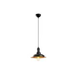 Amber LED Modern Metal Gövdeli Tekli Sarkıt Pütürlü Siyah Yatak Odası Aydınlatma E27 Uyumlu, Siyah-3719