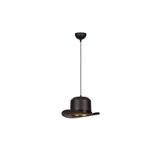 Amber LED Modern Metal Gövdeli Tekli Sarkıt Siyah Aydınlatma Mutfak ve Salon için E27 Uyumlu, Siyah-992