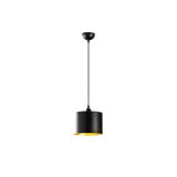 Amber LED Modern Metal Gövdeli Tekli Sarkıt Siyah Mutfak ve Salon Aydınlatması E27, Siyah-1