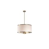 Amber LED Modern Metal Gövdeyle 3'Lü Abajur Aydınlatma Mutfak ve Salon için, Bej-11650