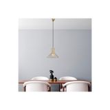 Amber LED Modern Tel Tekli Sarkıt Avize Parlak Gold E27 Uyumlu, Altın-1