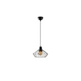 Amber LED Modern Tel Tekli Sarkıt Pütürlü Siyah E27 Uyumlu Aydınlatma, Siyah-2282