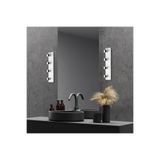 Amber LED Parlak Beyaz Metal Aplik E27 Duvar Aydınlatma 60x10x10 cm Oturma Odası ve Kütüphane, Beyaz-12241
