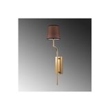Amber LED Parlak Gold Abajur Başlıklı Aydınlatma, E27 Uyumlu, Salon ve Yatak Odası için, Altın-15332