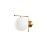 Amber LED Parlak Gold Metal Aplik Duvar Lambası G9 Soketli 30x25x43 cm Salon Aydınlatma, Altın-14156