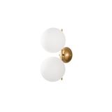 Amber LED Parlak Gold Metal Aplik Duvar Lambası G9 Soketli 42x20x27 cm Oturma Odası Aydınlatma, Altın-14151