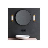 Amber LED Pütürlü Beyaz Metal Aplik Duvar Lambası G9 Uyumlu 12x8x30 cm Koridor Oturma Odası, Çok Renkli-11815