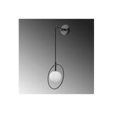 Amber LED Pütürlü Siyah Metal Aplik Duvar Lambası G9 Uyumlu 21x15x28 cm Oturma Odası Aydınlatma, Siyah-11125