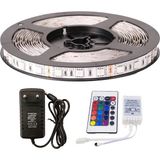 Amber LED Rgb Şerit LED 5 Metre Tak Çalıştır 24 Tuşlu Kumandalı 5050 3 Çipli