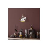 Amber LED Şık Beyaz Metal Aplik E27 Duvar Lambası 10x21x16 cm Oturma Odası ve Yatak Odası için, Beyaz-15041