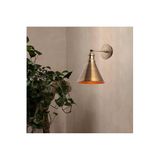 Amber LED Şık Eskitme Metal Aplik E27 Duvar Lambası 20x27x29 cm Oturma Odası Aydınlatma, Bej-681