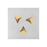 Amber LED Şık Eskitme Metal Aplik G9 Duvar Lambası 34x5x34 cm Salon Yatak Odası Aydınlatma, Beyaz-3203