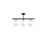 Amber LED Şık Metal Gövdeli 3'lü Plafönyer Oturma Odası ve Yatak Odası için, Siyah-10280