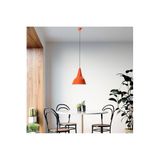Amber LED Şık Metal Gövdeli Tekli Sarkıt Avize Mutfak ve Salon için E27 Uyumlu, Turuncu-ORANGE SAGLAM-3728