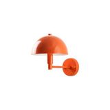 Amber LED Turuncu Metal Aplik Duvar Lambası E27 Uyumlu 10x21x16 cm Oturma Odası Aydınlatma, Turuncu-14835