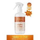 Amber & Oud Oda ve Seccade Spreyi Alkol İçermeyen Helal Sertifikalı Saf Esans Kumaş Kokusu 250ml