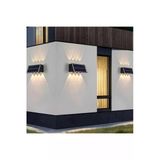Amber Rengi Güneş Enerjili Led Aplik Ct-8010 - Solar Enerjili Bahçe Aydınlatma Turuncu Belirtilmemiş