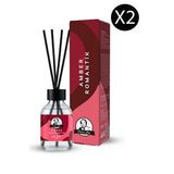 Amber Romantik Kokulu Çubuklu Oda Kokusu Ekstra Kalıcı Esansiyel Yağ Romantic Amber 50ml x 2