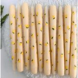 Amber Stüdyo Limon Desenli 2li Şamdan Mum Seti - 2 Adet Mum - Sevgililer Günü Anneler Günü Hediyesi - Limon1
