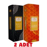 Amber ve Siyah Oud & Black Oud Oda Ve Kumaş Spreyi Seccade Spreyi Oda Kokusu Koku 400 ml