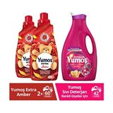 Amber Yumoş Çamaşır Yumuşatıcı 1440 ml Konsantre Formül İle Kalıcı Koku Ve Yumuşaklık - 1,44 lt