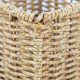 Amberhaus El Örgüsü Rattan Mutfak Kaşıklık ve Düzenleyici - Hasır Dokulu Tezgah Üstü Çatal Bıçak Standı - Bohem Dekoratif Organizer (Dikdörtgen) - 0 - 1 lt