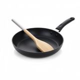 AmberHaus%100 Doğal Akasya Ahşap & Paslanmaz Çelik 3’lü Mutfak Seti | Kaşık, Spatula, Kevgir | Isıya Dayanıklı ve Şık Servis Takımı (Bambu Yan Spatula)