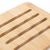 AmberHaus%100 Doğal Bambu Kare Nihale - 16x16 cm Isıya Dayanıklı Ahşap Tencere ve Çaydanlık A